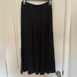 Philosophy black maxi tier skirt. Size small